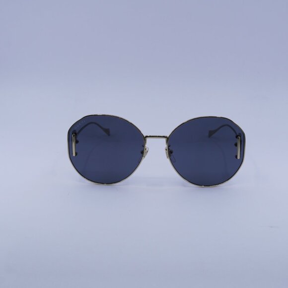 Gucci GG1206SA 002 Sunglasses Gold Round Frame, Grey Lenses - Picture 4 of 11